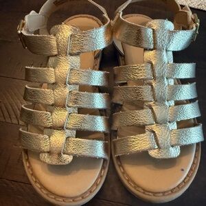 Gap kids size 11 Gold Gladiator Sandals